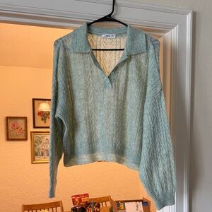 Mango Women's Teal Sweater